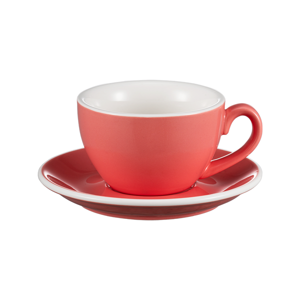 I.XXI Ceramic Latte Mug with Saucer 220ml, Pink