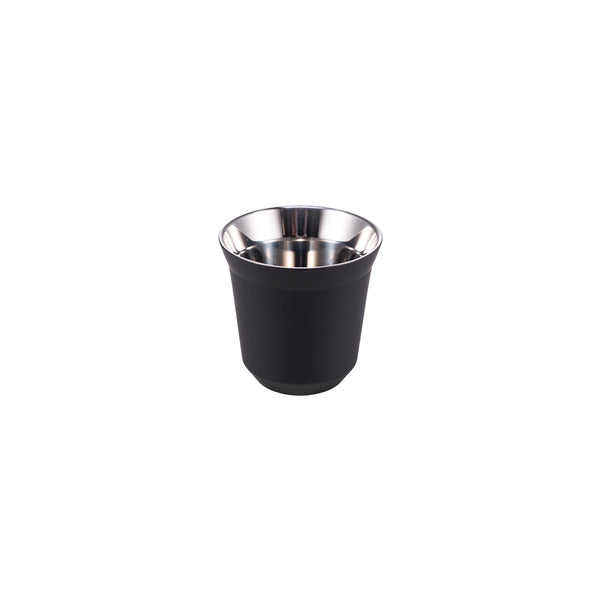 I.XXI Stainless Steel Double Wall 80ml Espresso Cup, Black