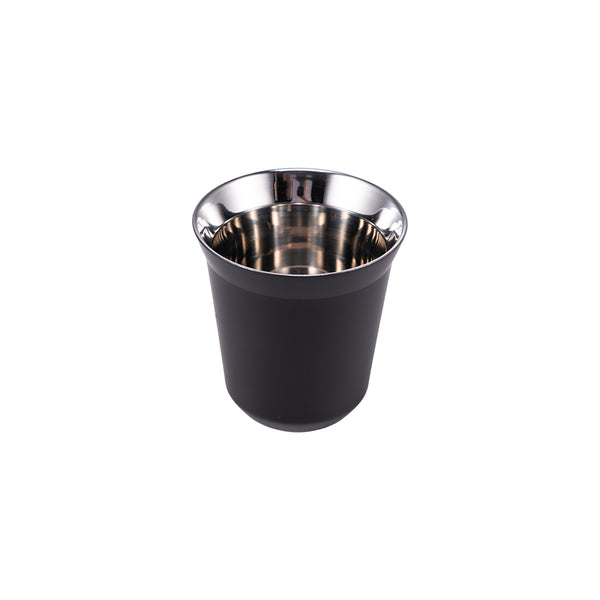 I.XXI Stainless Steel Double Wall 150ml Espresso Cup, Black