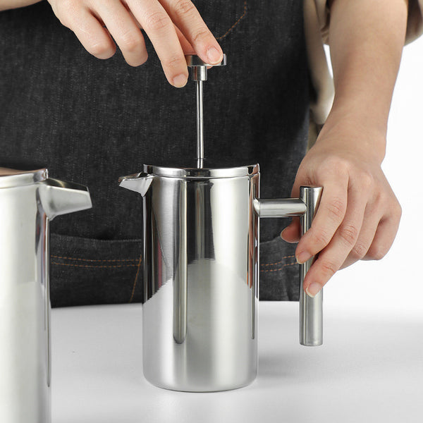I.XXI 1L French Press, Polished Steel