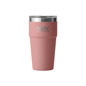 YETI Rambler 20 oz. Stackable Cup with Magslider Lid, Sandstone Pink