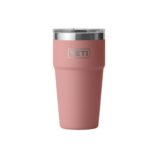 YETI Rambler 20 oz. Stackable Cup with Magslider Lid, Sandstone Pink