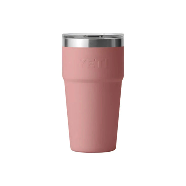 YETI Rambler 20 oz. Stackable Cup with Magslider Lid, Sandstone Pink