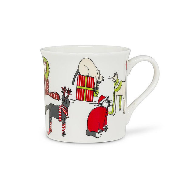 Abbott Holiday Cats Mug, 12 oz.