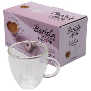 Safdie Amore Barista 80ml Espresso Cups, Set of 2