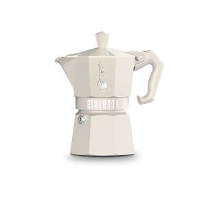 Bialetti Moka Exclusive 3 Cup Stovetop Espresso Maker, Cream