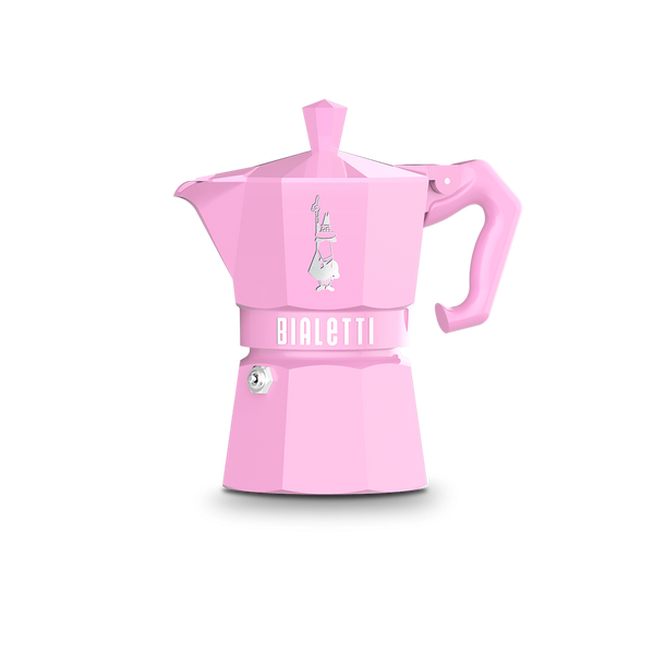 Bialetti Moka Exclusive 3 Cup Stovetop Espresso Maker, Pink