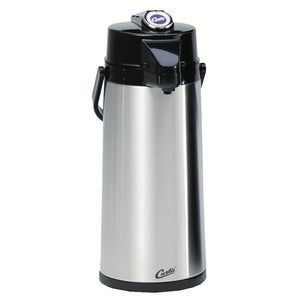 Curtis SS Exterior / Glass Liner Airpot with Lever Handle, 2.2 L #TLXA2201G000
