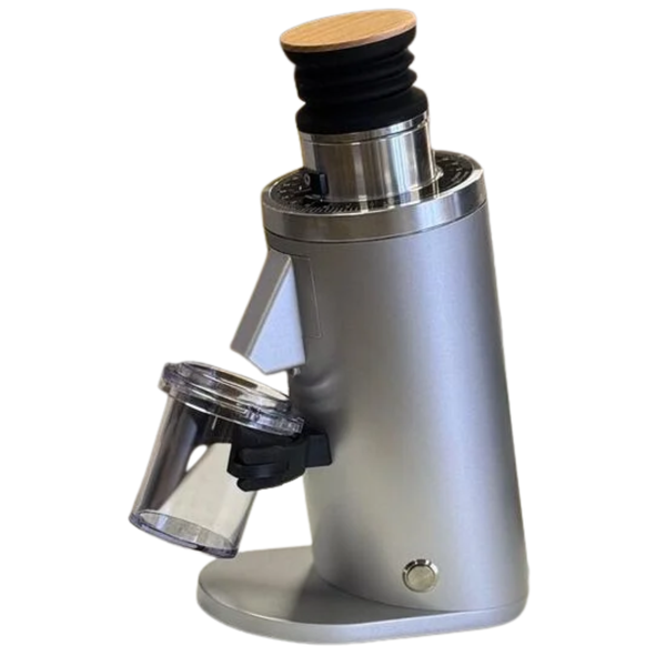 Turin DF54 Single Dose Coffee Grinder with Red Titanium Burrs, Silver