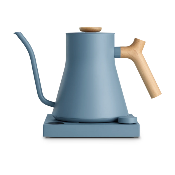 Fellow EKG Pro Pour Over Kettle, Hazy Blue With Maple Handle
