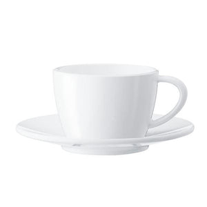 Jura Ceramic Cappuccino Cups with Saucers 5.5 oz, Set of 2