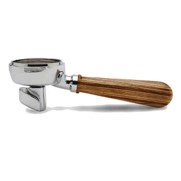 Lelit Portafilter with Zebra Wood Handle and 18-21g Filter, 58mm