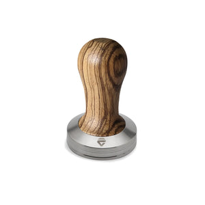 Lelit Stainless Steel Tamper with Zebra Wood Handle, 58mm