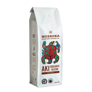 Muskoka Roastery Coffee Co. Aki Organic Blend Whole Bean Coffee, 454 g