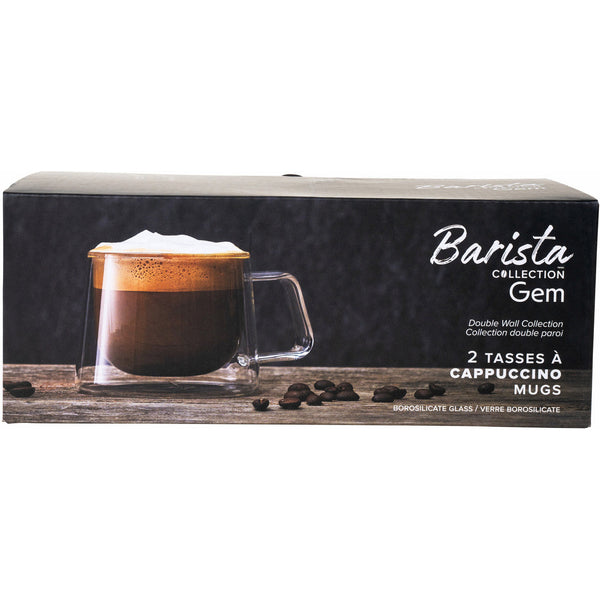 Safdie Barista Gem 270ml Cappuccino Mugs, Set of 2