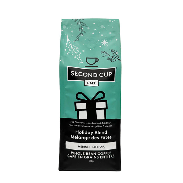 Second Cup Holiday Blend Whole Bean Coffee, 312 g