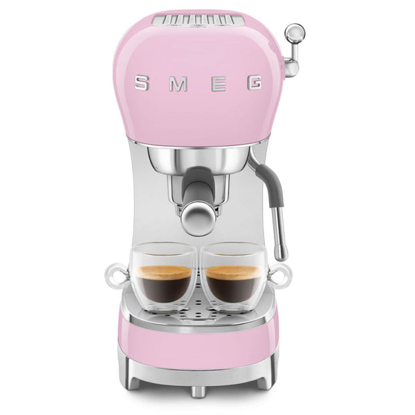 Smeg Manual Espresso Coffee Machine #ECF02PKUS - Pink