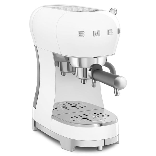 Smeg Manual Espresso Coffee Machine #ECF02WHUS - White