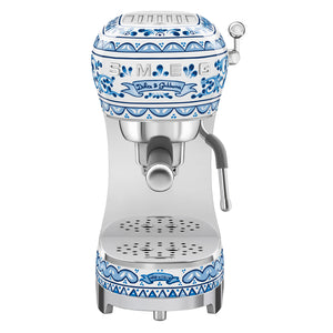 Smeg Manual Espresso Coffee Machine #ECF02DGBUS - Blu Mediterraneo