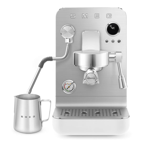 Smeg Minipro Espresso Machine, Matte White #EMC02WHMUS