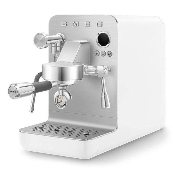 Smeg Minipro Espresso Machine, Matte White #EMC02WHMUS