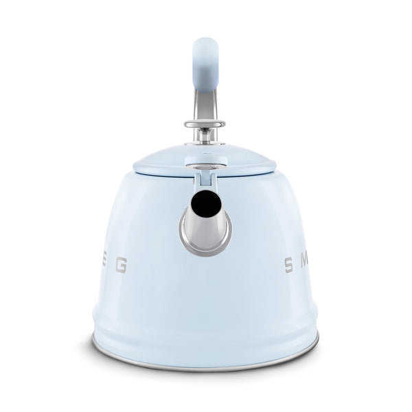 Smeg Retro Style Whistling Kettle 2.3L, Pastel Blue