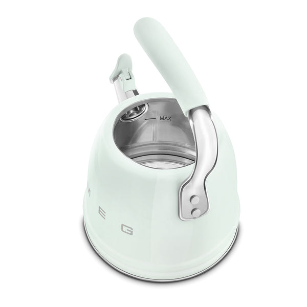 Smeg Retro Style Whistling Kettle 2.3L, Pastel Green