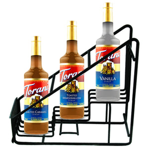 Torani 3-Bottle Wire Rack, Black