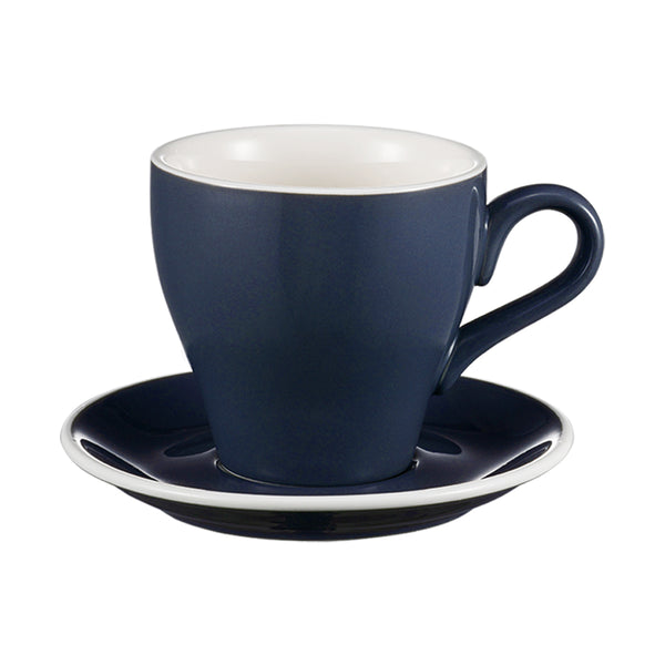 I.XXI Tulip Coffee Cup with Saucer 280ml, Navy