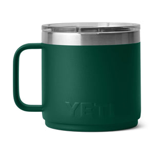 YETI Rambler 14 oz. Ceramic Lined Mug with MagSlider Lid, Black Forest Green