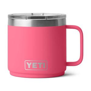 YETI Rambler 14 oz. Ceramic Lined Mug with MagSlider Lid, Tropical Pink