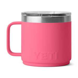 YETI Rambler 14 oz. Ceramic Lined Mug with MagSlider Lid, Tropical Pink