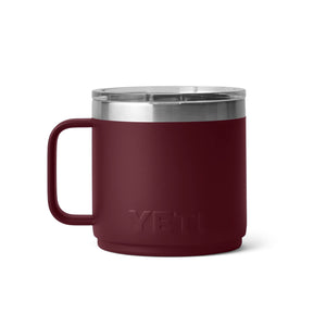 YETI Rambler 14 oz. Stackable Mug with MagSlider Lid, Wild Vine Red