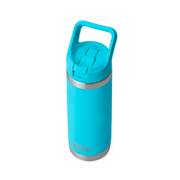 YETI Rambler 18 oz. Bottle With Straw Cap, Reef Blue