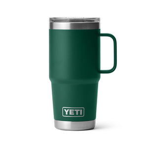 YETI Rambler 20 oz. Travel Mug, Black Forest Green