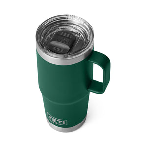 YETI Rambler 20 oz. Travel Mug, Black Forest Green