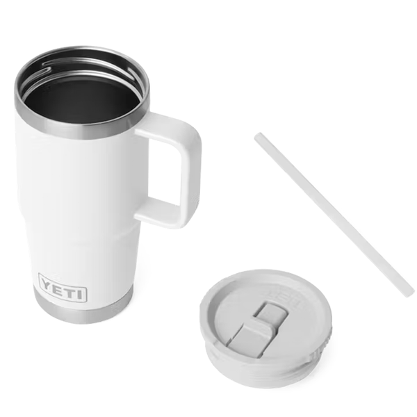 YETI Rambler 20 oz. Mug With Straw Lid, White