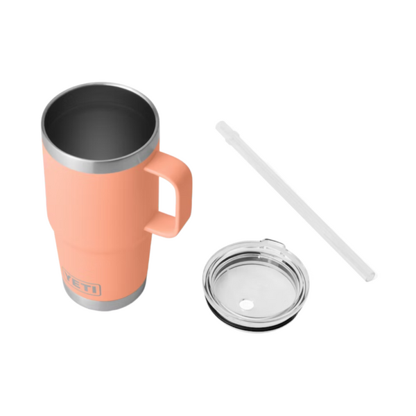 YETI Rambler 25 oz. Mug With Straw Lid, Low Country Peach