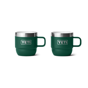 YETI Rambler 6 oz. Espresso Cups Set of 2, Black Forest Green