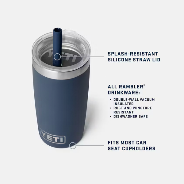 YETI Jr. 10oz. Tumbler with Straw Lid, Navy