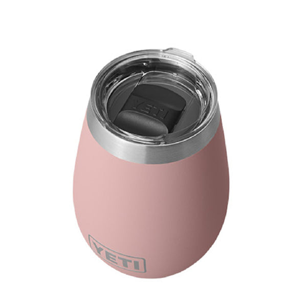 YETI Rambler 10 oz. Wine Tumbler with Magslider Lid, Sandstone Pink