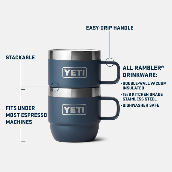 YETI Rambler 6 oz. Espresso Cups Set of 2, Navy