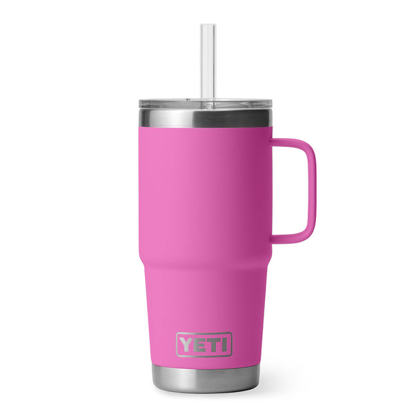 YETI Rambler 25 oz. Mug With Straw Lid, Wildflower Fuchsia