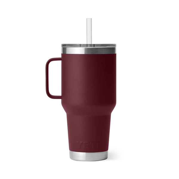 YETI Rambler 35 oz. Mug With Straw Lid, Wild Vine Red