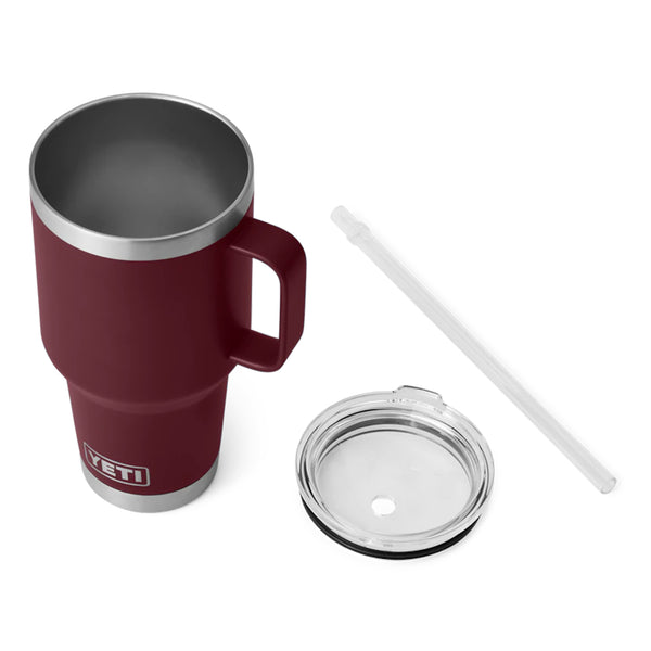 YETI Rambler 35 oz. Mug With Straw Lid, Wild Vine Red