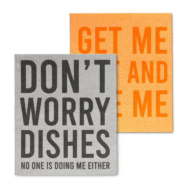 Abbott Funny Swedish Dishcloths, Set of 2