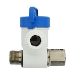 Danamark 3/8" x 3/8" x 3/8" Angle Stop Adapter Valve