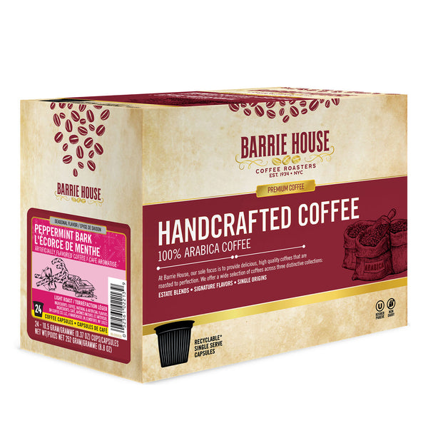 Barrie House Peppermint Bark Single Serve Coffee 24 Pack