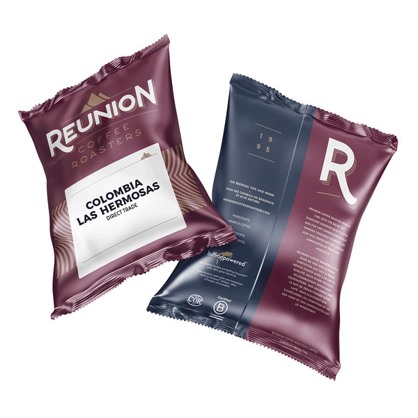 Reunion Coffee Roasters Colombia Las Hermosas 24 x 2.5 oz Fraction Packs