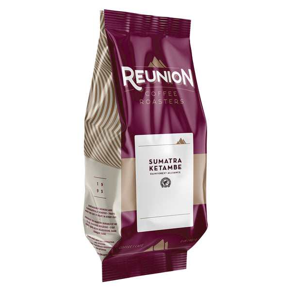 Reunion Coffee Roasters Sumatra Ketambe Whole Bean Coffee 2 lb